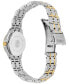 ფოტო #3 პროდუქტის Women's Eco-Drive Two Tone Stainless Steel Bracelet Watch 25mm EW1264-50A