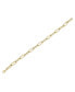 ფოტო #3 პროდუქტის Textured Paperclip Link Chain Bracelet in 10k Gold