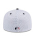 ფოტო #3 პროდუქტის Men's White Atlanta Braves Throwback Mesh 59Fifty Fitted Hat