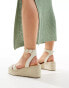 New Look Wide Fit flatform sandal in off-white