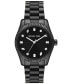 ფოტო #1 პროდუქტის Women's Lexington Three-Hand Black Stainless Steel Watch 38mm
