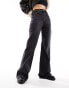 Levi's ribcage bells high rise flare jeans in black wash Черный, W29 L32 - фото #1