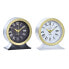 Фото #1 товара Настольные часы DKD Home Decor Белый Чёрный Стеклянный Железо 12 x 6 x 13 cm (2 штук)