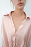 SATIN SHIRT WITH KNOT