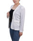 ფოტო #3 პროდუქტის Petite Long Sleeve Scuba Crepe Jacket