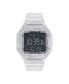 Unisex Gmt Digital One Gmt Clear Resin Strap Watch 47mm