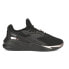 Фото #1 товара Puma Fier Nitro Metallic Lace Up Womens Black Sneakers Casual Shoes 38894101