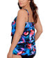 Фото #3 товара Plus Size Fuego Flora Mirage Underwire Tankini Top