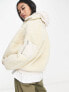 Фото #2 товара New Look borg zip through jacket in cream