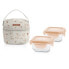 MINILAND Pack 2 Go Natursquare Bunny Containers Set