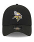 ფოტო #3 პროდუქტის Men's Black Minnesota Vikings Main 39THIRTY Flex Hat