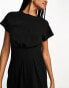 Фото #8 товара ASOS DESIGN Tall nipped in waist mini dress in black