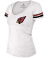 Women's Deandre Hopkins White Arizona Cardinals Name Number V-Neck T-shirt