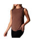 ფოტო #1 პროდუქტის Women's High Neck Muscle Tank