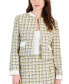 Фото #1 товара Women's Tweed Button-Front Jacket