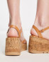 Фото #6 товара Madden Girl Vault-C cork wedge heeled sandal in tan