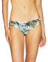 ROXY 166757 Womens Reversible Bikini Bottom Swim Thyme Canopy Palm Size Large