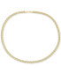 ფოტო #3 პროდუქტის Double Row Twisted Heart Link, 18" Necklace in 14k Yellow Gold