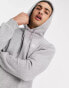 adidas Originals Trefoil Essentials Tall logo hoodie in grey