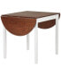 Фото #1 товара 55" Solid Wood Kitchen Table, Drop Leaf Tables For Small Spaces, Folding Dining Table, Brown