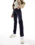 ONLY Alicia regular rise straight jeans in indigo blue