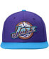 Men's Purple and Turquoise Utah Jazz Hardwood Classics Team Two-Tone 2.0 Snapback Hat