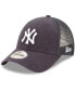 Фото #1 товара Men's Navy New York Yankees Trucker 9FORTY Adjustable Snapback Hat