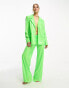 Фото #4 товара Annorlunda sequin oversized suit blazer in bright green