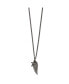 ფოტო #3 პროდუქტის Antiqued Wing and Cross Pendant 19.5 in Curb Chain Necklace