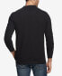 ფოტო #3 პროდუქტის Men's Long Sleeve Brushed Jersey Henley T-shirt