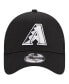 Фото #2 товара Men's Black Arizona Diamondbacks A-Frame 9FORTY Trucker Adjustable Hat