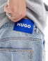 Фото #2 товара HUGO BLUE straight leg jeans in light wash