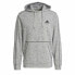 Фото #3 товара Толстовка с капюшоном мужская Adidas Essentials Mélange Embroidered Светло-серый