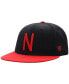 Men's Black, Scarlet Nebraska Huskers Team Color Two-Tone Fitted Hat