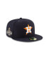 Фото #1 товара Men's Navy Houston Astros 2022 World Series Champions Side Patch 59FIFTY Fitted Hat