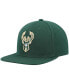Фото #3 товара Men's Hunter Green Milwaukee Bucks Ground 2.0 Snapback Hat