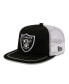 Фото #1 товара Men's Black, White Las Vegas Raiders Original Classic Golfer Adjustable Hat