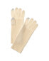 Фото #1 товара Forte Cashmere Luxe Textured Cashmere Gloves Women's White