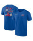 Фото #1 товара Men's Royal Buffalo Bills Split Zone T-Shirt