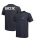 Фото #1 товара Men's Navy Chicago White Sox Throwback Logo Tri-Blend T-shirt