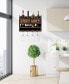 Enjoy Wine Wall Mounted Wine Rack with Wine Glasses, Set of 5