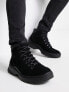 Фото #1 товара Schuh dustin chunky lace up boots in microsuede