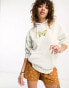 Фото #2 товара Reclaimed Vintage butterfly skate hoodie in ecru