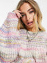 Фото #10 товара Only balloon sleeve jumper in pastel stripe