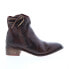 Фото #1 товара Bed Stu Aldina F328016 Womens Brown Leather Lace Up Ankle & Booties Boots