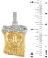 ფოტო #3 პროდუქტის Cubic Zirconia Jesus Portrait Pendant in Sterling Silver & 14k Gold-Plate, Created for Macy's