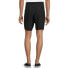 Фото #5 товара George Flat Front Shorts Men SZ 44 Black Mid-Rise Synthetic Elastic Waistband