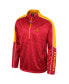 ფოტო #2 პროდუქტის Men's Cardinal Iowa State Cyclones Marled Half-Zip Jacket