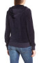 Фото #3 товара Juicy Couture 256298 Womens Robertson Velour Hoodie Blue Size X-Small