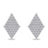 Sparkling silver earrings with zircons EA820W